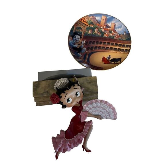 Danbury Mint Betty Boop 2002 Limited Edition “Senorita” Figurine And Plate A2765 - Picture 11 of 11